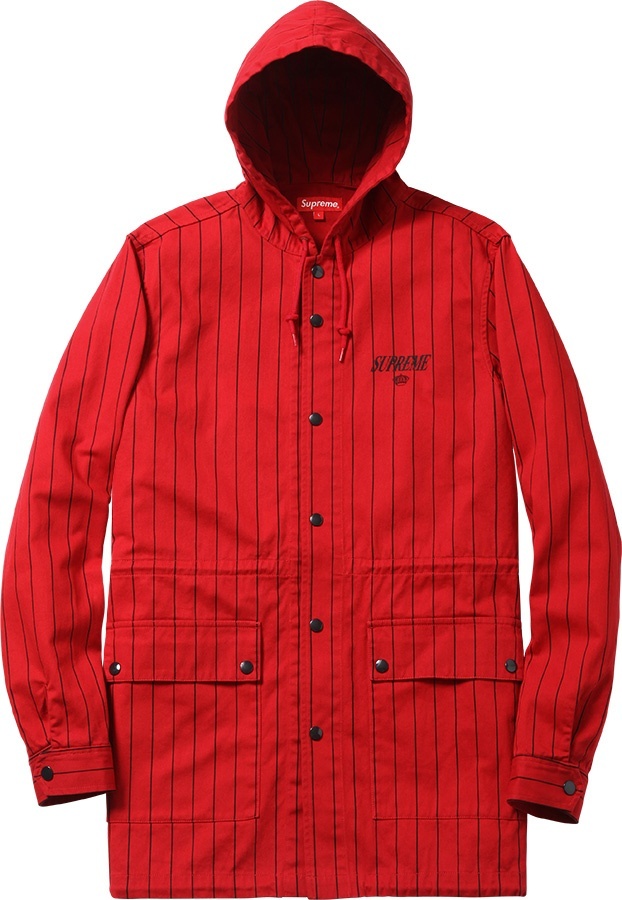 Pinstripe Twill Parka view 2